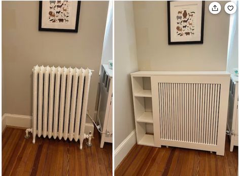 Custom Radiator Covers, Diy Radiator Cover, Home Radiators, Bathroom Radiators, Heater Cover, Radiator Cover, Cabinet Design, Storage Items, My New Room