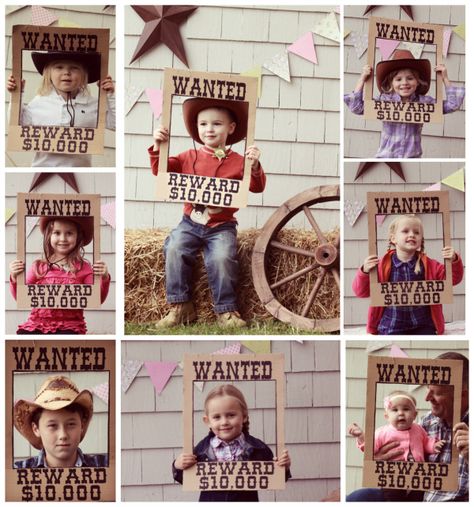 WANTED poster made from a cardboard box. Perfect photo booth prop for a western theme party Western Theme Birthday Party, Sheriff Callie Birthday, Cowboy Theme Party, Wild West Party, Western Birthday Party, Cowboy Birthday Party, Western Birthday, Western Theme Party, Cowgirl Birthday Party