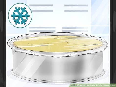 How To Decorate An Ice Cream Cake, Xmas Ice Cream Cake, Ice Cream Cakes, Family Baking, Best Pans, Cream Cakes, An Ice Cream, Ice Cream Cake, How To Decorate