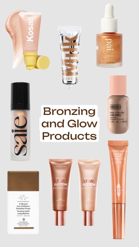 L’oréal Bronzing Drops, Mcobeauty Bronzing Drops, Best Bronzing Drops, Saie Bronzing Drops, Bronzy Drops, Drunk Elephant Bronze Drops, Bronze Drops, Makeup Shopping List, Bronzing Drops