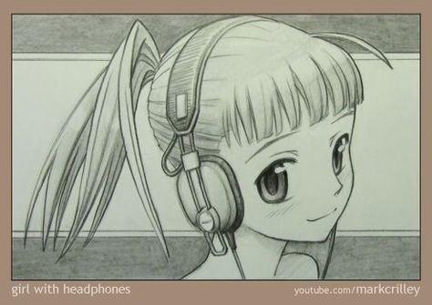 Mark Crilley, Anime People Drawings, Poses Anime, Girl With Headphones, Sketchbook Cover, Anime Boy Sketch, Anime Drawing, Chibi Drawings