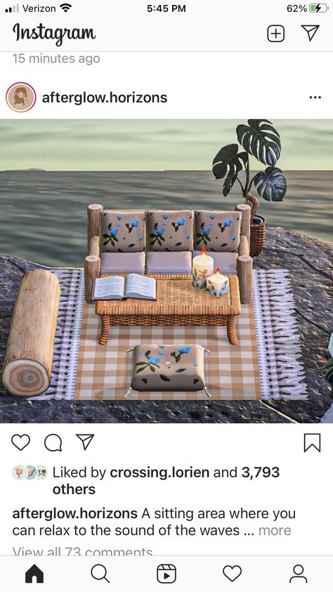 Acnh Small Beach Rock Ideas, Acnh Beach Rock Design Ideas, Animal Crossing Sitting Area, Animal Crossing Beach Rock Ideas, Acnh Yoga Area, Acnh Small Beach Ideas, Acnh Sitting Area, Acnh Rock Ideas, Acnh Rock Ideas Beach