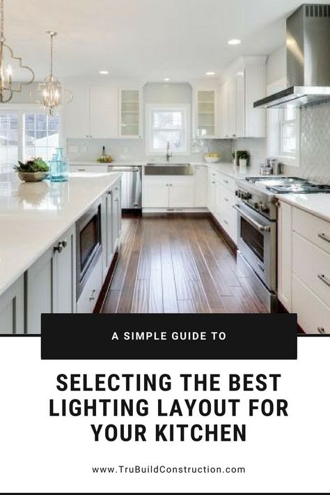 A Simple Guide to Selecting the Best Lighting Layout for Your Kitchen - learn how to incorporate layers of light into your kitchen design to create a beautiful and functional space #kitchen #kitchenremodel #DIY #remodel #kitchenlighting Simple Kitchen Lighting, Kitchen Lighting Layout Ideas, Kitchen Can Lights Layout, Recessed Lighting In Kitchen, Lighting In Kitchen, Kitchen Lighting Layout, Kitchen Lighting Remodel, Timeless Kitchens, Kitchens Decor