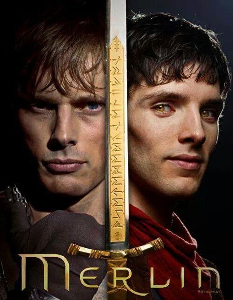 Merlin Bbc Poster, Merlin Excalibur Tattoo, Excalibur Merlin, Merlin Tattoo, Merlin Aesthetic, Erza Et Jellal, Merlin Season 5, Merlin Tv Series, Merlin Quotes