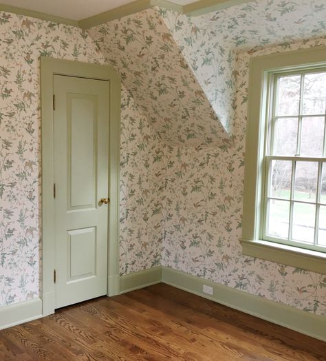 Gingham Room Aesthetic, Rooms Decoration, Cottage Nursery, Cottagecore Home, With Wallpaper, Cottage Interiors, Our New Home, Nursery Inspiration, Number Two