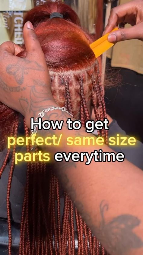 Braid Your Hair, Hair Braid Patterns, Parting Hair, How To Braid, Braiding Your Own Hair, Protective Hairstyles For Natural Hair, Quick Natural Hair Styles, African Hair Braiding Styles, Cute Box Braids Hairstyles