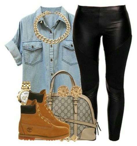 d72fbbccd9fe64c3a14f85d225a046f4desc41370208ri Timberland Outfits Women, Swagger Outfits, Look Hip Hop, Timberland Boots Outfit, Timberland Outfits, Timberlands, Flexing, Cute Swag Outfits, Dope Outfits