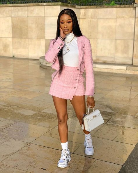 Pink Outfits Women, Pink Outfits Aesthetic Baddie, Clothes Black Women, Pink Aesthetic Clothes, Miss Me Outfits, Cute Pink Outfits, Looks Hip Hop, Vetements Clothing, Cute Birthday Outfits