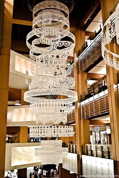 Paper Chandelier, The Ceiling, Paper Cutout, Paper Sculpture, Window Display, Christmas And New Year, Paper Art, Home Diy, Lamps