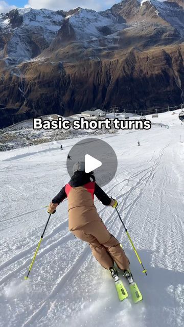 최신 on Instagram: "Basic short turns #ski #skiing" Skiing Tips, Basic Shorts, Skiing, Turn Ons, On Instagram, Instagram