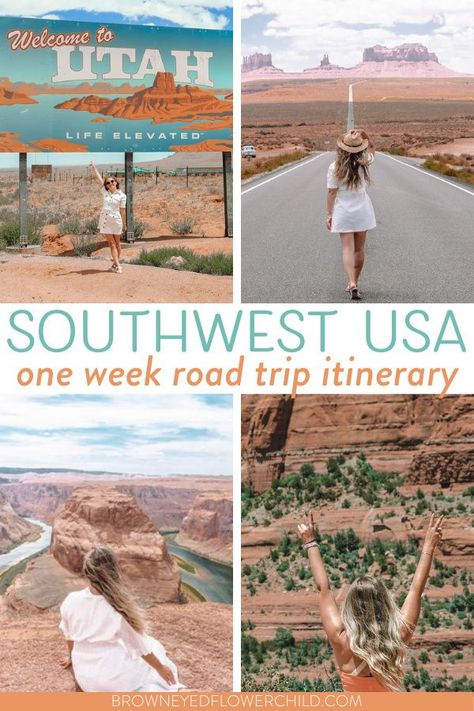 There is nothing like an epic Southwest USA road trip! The American West offers fascinating National Parks and wonders to explore and adventure through. Discover the best Southwest USA road trip itinerary! #SouthwestUSA #SouthwestRoadTrip #roadtripUSA | road trip southwest usa | southwest usa roadtrip | southwest us road trip | southwest usa vacation | southwest road trip itinerary | things to do in the southwest | southwest travel destinations West Coast Road Trip Itinerary, Mindful Travel, Southwest Road Trip, Southwest Travel, Adventurous Travel, Adventure Trips, Usa Road Trip, Usa Destinations, Southwest Usa