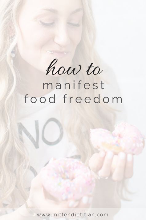 Stop being obsessed with food and start living again! Click this post to learn how to manifest food freedom and stop obsessing about food! #foodfreedom #nofoodrules #manifestation #manifest #intuitiveeating Improve Body Image, Stop Obsessing, Food Freedom, Fitness Pal, Anti Dieting, My Fitness Pal, Diet Culture, Take Care Of Your Body, Intuitive Eating