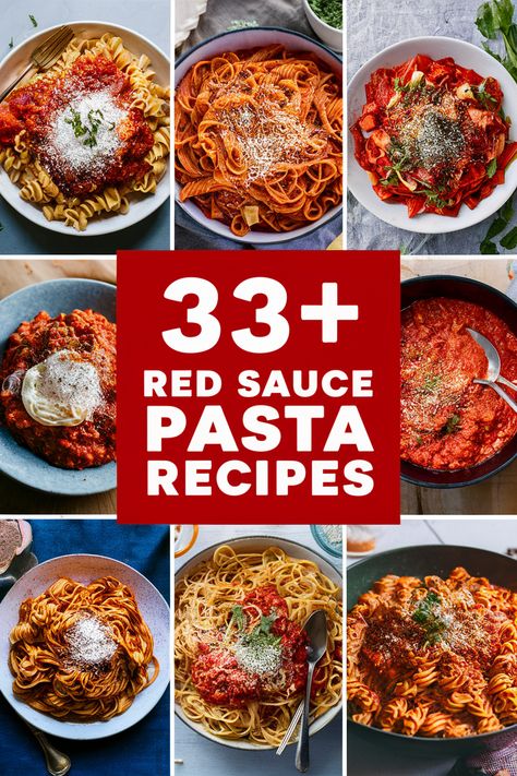 33+ Simple Red Sauce Pasta Recipes to Delight Your Taste Buds and Brighten Your Table!... Savor the joy of simple red sauce pasta recipes that will make your taste buds dance!... From classic spaghetti to zesty marinara there's a dish for everyone. Perfect for family dinners or cozy gatherings. Explore flavors like basil garlic tomatoes and cheese to brighten your table and delight your guests!... https://ostrali.com/foodr/red-sauce-pasta-recipes Dinner Ideas With Red Sauce, Red Sauce Crockpot Recipes, Red Meat Sauce Pasta Recipes, Spaghetti Red Recipe, Chicken Red Sauce Pasta, Recipes With Red Sauce, Red Sauce Pasta Recipes, Pasta With Red Sauce, Easy Pasta Primavera