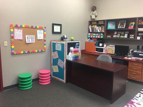 Math Coach Office Decor, Childcare Director Office, Coach Office Decor, Childcare Director, Principal Office, Coach Office, Director Office, Counseling Corner, Office Redo