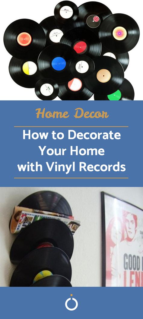 45 Records Crafts Diy, Decorating With Old Records, Old Records Crafts Diy, Decorate With Vinyl Records, Decor With Vinyl Records, Vinyl Record Decoration, Decorate With Records, 45 Record Crafts, Repurpose Vinyl Records