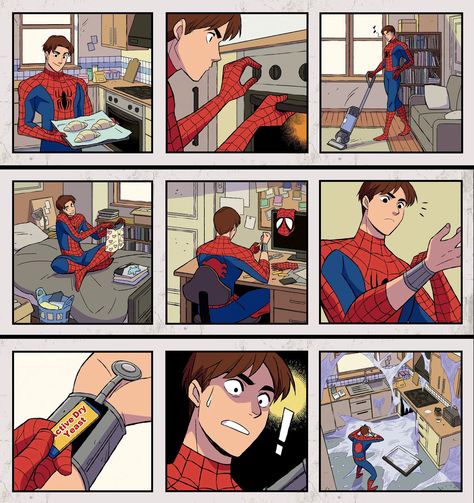 Spiderman X Daredevil, Spider Man And Daredevil, Ultimate Spiderman Fanart, Spider Man Funny Comics, Spider Man And Daredevil Comic, Ultimate Spider Man Cartoon, Spider Man Cartoon, Spiderman Peter Parker, Spiderman Fanart