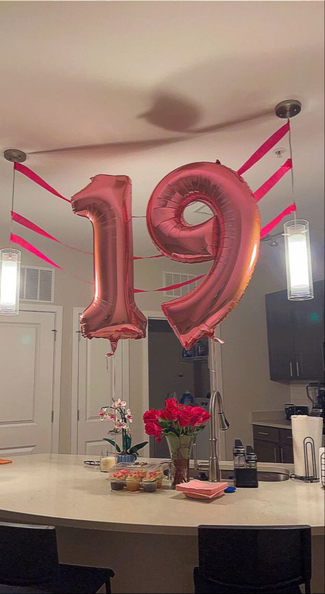 Pink Number Balloons, 19 Balloons Number, 19 Aesthetic Number, 19 Birthday Balloons, Birthday 19 Aesthetic, 19 Th Birthday, 19th Birthday Decorations, 19 Balloons, Bday Balloons