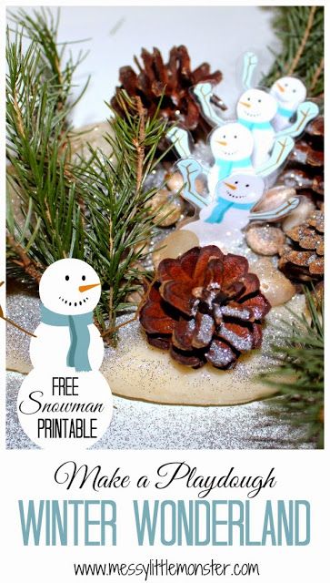 Winter Wonderland Playdough Playdough Snowman, Diy Keepsakes, Snowman Activities, Snowman Printable, Winter Theme Preschool, Snowmen Activities, Winter Unit, Fun Art Projects, Printable Snowman