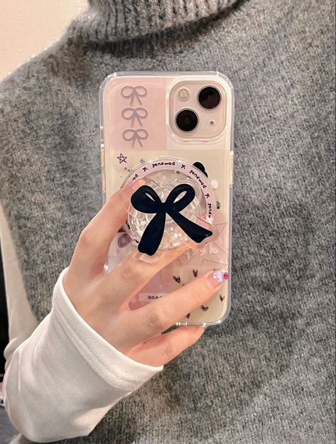 Dollete Phone Case, Phone Case Douyin, Korean Iphone Cases, Phone Obsession, Cute Bow Phone Case, Bow Iphone Case, Classy Glasses, Apple Iphone Accessories, Photo Editing Vsco