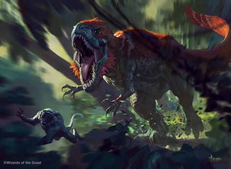 Mtg Art, Ark Survival Evolved, Paleo Art, Extinct Animals, Dinosaur Art, Prehistoric Creatures, Dungeons And Dragons Homebrew, Prehistoric Animals, Creature Concept Art