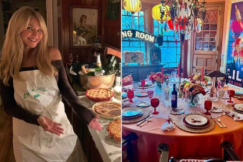 Supermodel Christie Brinkley shared photos in an Instagram post on Friday of her son and two daughters, who attended a Thanksgiving feast at her home, Christie Brinkley Daughter, Alexa Ray Joel, Baked Pies, Table Spread, Sports Illustrated Models, Christie Brinkley, Thanksgiving Feast, Christy Turlington, Two Daughters