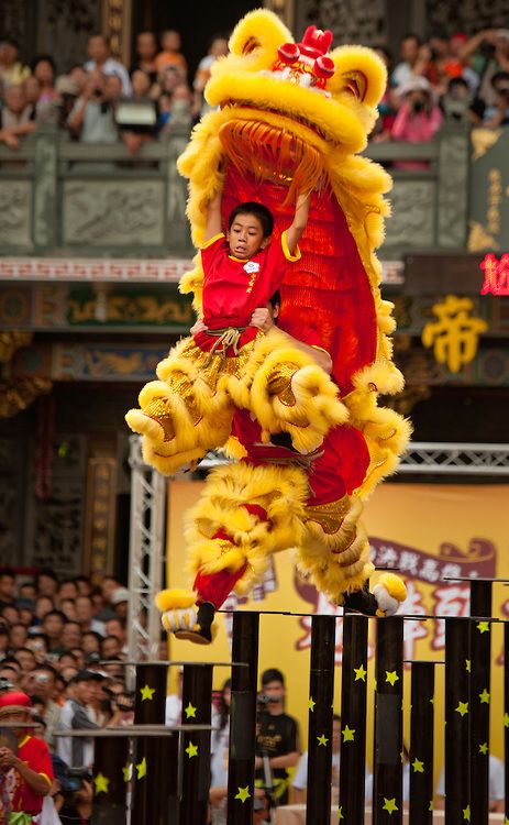 Kaohsiung's Wansheng Lion Dance Team during preliminary competition, Kaohsiung Lion Dance Festival 2010, GuangJi Temple, Qianzhen, Kaohsiung City, Taiwan Taiwan Culture, Chinese Ghost, Kaohsiung Taiwan, Chinese Lion Dance, Tom Robbins, Lion Costume, Dragon Dance, Taiwan Travel, Lion Dance