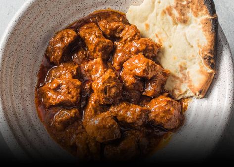 Goan Pork Vindaloo | America's Test Kitchen Pork Vindaloo Recipe, Pork Vindaloo, Vindaloo Recipe, American Test Kitchen, Batch Meals, Cooks Illustrated Recipes, Sweet Dinner Rolls, Vindaloo, America's Test Kitchen Recipes