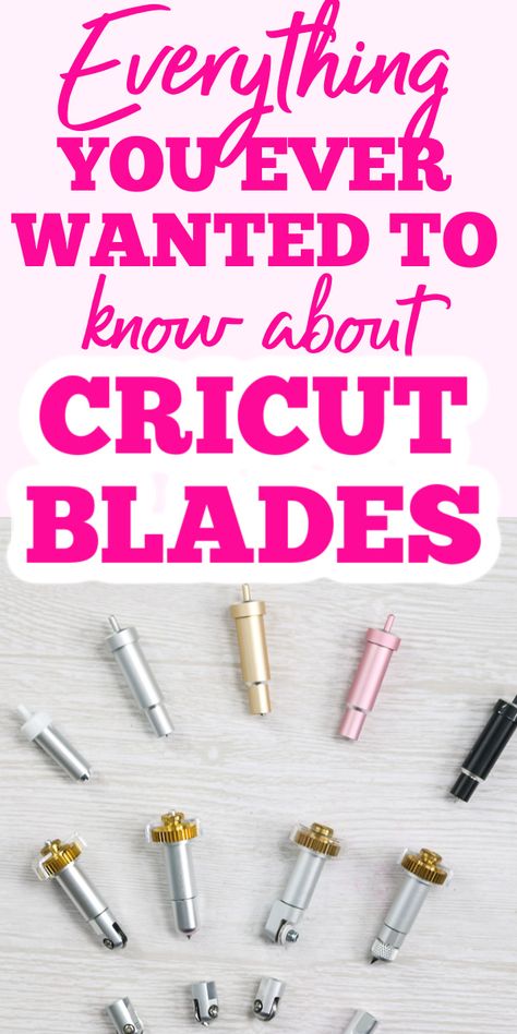 The ultimate guide to Cricut blades will help you master your Cricut machine in no time at all! includes informatio for blades for the Cricut Maker, Explore, and Joy! #cricut #cricutcreated #cricutmachine #cricutblades Cricket Tips And Tricks, Cricut Blades Guide, Cricket Hacks, Cricut Apps, Joy Cricut, Cricut Blades, Cricut Projects Easy, Cricut Maker 3, Cricut Help