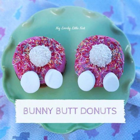 Easter Bunny Donuts Ideas, Donut Ideas Decoration, Spring Donut Decorating, Easter Donuts Ideas, Easter Donuts Decoration, Bunny Donut Ideas, Animal Donut Ideas, Spring Donut Ideas, Bunny Donut