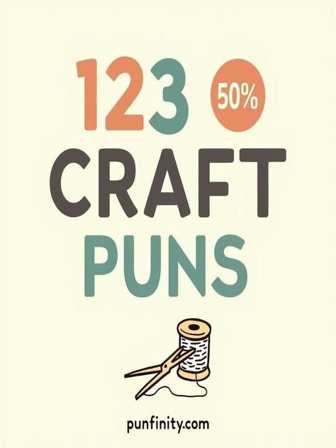 craft puns Driving Puns, One Pun, Spark Creativity, Crafting Paper, One Liner, Funny Puns, Felting Projects, Finding Joy, Creative Projects