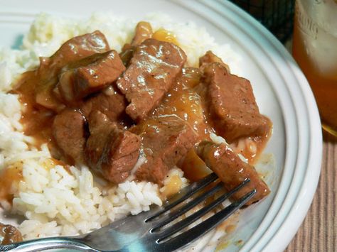 Beef Tips, with rice and gravy     Keeper!!! Southern Stew, Beef With Rice, Beef Tip, Beef Tips And Rice, Rice And Gravy, Beef Tip Recipes, Stew Beef, Beef Tips And Gravy, Dinner Simple