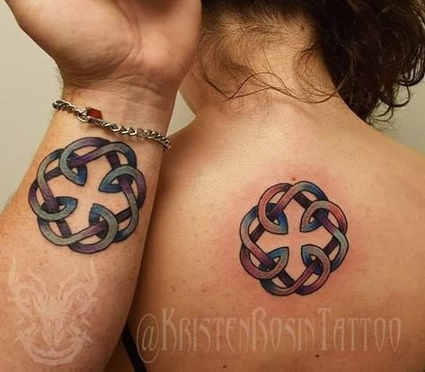 Father Daughter Tattoos Matching, Father And Daughter Tattoos, Tattoos Celtic, Tattoos Symbols, Minimalist Tattoo Meaning, Father Daughter Tattoos, Celtic Knot Tattoo, Tattoos Matching, Paris Tattoo