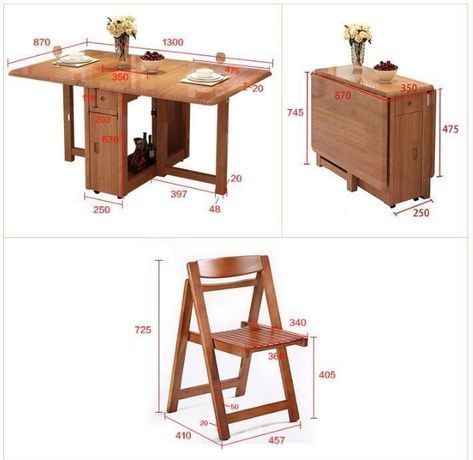 Aliexpress Furniture, Space Saving Dining Table, Concrete Countertops Colors, Small Space Interior Design, Kabinet Dapur, Multipurpose Furniture, Folding Furniture, Table Table, Diy Home Furniture