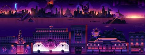 Roku City, City Background, City Aesthetic, Mural, Google Search, Comics, Quick Saves