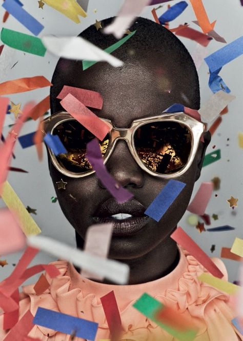 Karen Walker eyewear campaign "Celebrate". Holiday Campaign, Wearing Sunglasses, Wearing Glasses, Karen Walker, Photography Inspo, Fashion Shoot, Square Sunglasses Women, Oakley Sunglasses, Editorial Fashion