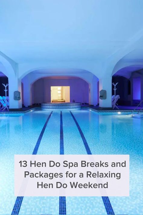 Those planning a hen do and deciding on what luxury hen party theme to choose from should seriously consider a relaxing hen do spa break. 

It’s a common misconception that spa do hen parties aren’t as fun as the wild nights out more commonly associated with pre-wedding celebrations - but that’s not at all true. With city spa breaks and hen do spa packages at hotels with dedicated Champagne bars - these picks can provide just as much of a good time as any hen do day out. Hen Party Theme, Spa Break, Champagne Bars, Hens Party Themes, Hen Party Bags, Spa Weekend, Spa Days, Disco Theme, Spa Packages