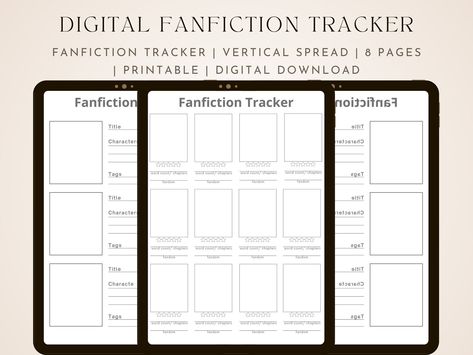 Fanfiction Reading Journal, Fanfiction Reader, Story Titles, Book Reading Journal, Fan Fiction Stories, Reading Tracker, Reading Log, Reading Journal, Diy Book