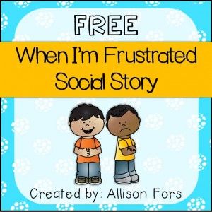 FREE Social Story to help students before frustration takes hold. A must for every classroom! Teacher Data, Communication Boards, Social Skills Lessons, Conscious Discipline, Social Skills Groups, Visual Schedules, Social Story, Social Skills Activities, Teaching Social Skills