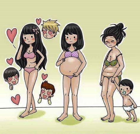 Pregnant Anime, Pregnant Cartoon, Anime Pregnant, Pregnancy Art, Anime Vs Cartoon, Kaiju Art, Whatsapp Wallpaper, Anime Child, Anime Baby