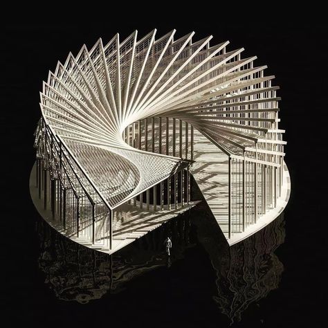 Kinetic Architecture, Shell Structure, Abstract Painting Diy, Retail Store Interior Design, Concept Models Architecture, Perspective Drawing Architecture, Architecture Portfolio Design, Conceptual Architecture, Architecture Concept Diagram