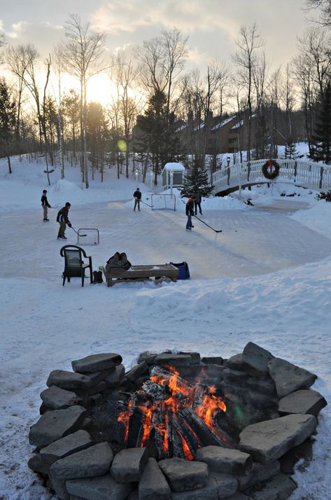 Pond Hockey in the White Mountains of New Hampshire at Nordic Village Resort. http://www.nordicvillage.com Pond Hockey Aesthetic, Ice Skating Outdoors, Ice Skating Pond, Nordic Village, Backyard Ice Rink, Backyard Rink, Pond Hockey, Outdoor Rink, Outdoor Ice Skating