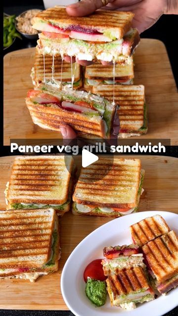 Veg Grilled Sandwich Recipes, Easy Paneer Sandwich Recipe, Paneer Sandwich Recipe Healthy, Easy Veg Recipes Indian, Paneer Sandwich Recipes Indian, Easy Vegetarian Recipes Indian, Grilled Sandwich Recipes Vegetarian, Spicy Snacks Recipes Veg, Veg Sandwich Recipes Indian