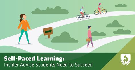 Self-Paced Learning: Insider Advice Students Need to Succeed E Learning, Learning Centers, College Life, Study Tips, Persona, Encouragement