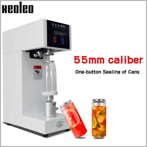 XEOLEO 55mm Cans sealer Drink bottle sealer Beverage seal machine for 330ml/500/650ml PET Milk tea/Coffee Can sealer 220V/110V _ - AliExpress Mobile Juice Bar Design, Coffee Van, Vacuum Food Sealer, Food Business Ideas, Coffee Shop Business, Food Truck Business, Drinks Packaging Design, Kitchen Gadgets Unique, Coffee Shop Design