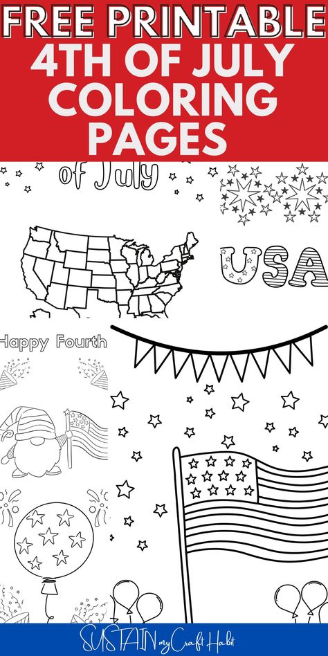 One way to add some extra fun and creativity to your 4th of July celebrations is through these FREE PRINTABLE coloring pages. 4th Of July Coloring Pages, 4th Of July Printables, July Coloring Pages, Merry Christmas Coloring Pages, Fall Crafts For Adults, Monster Truck Coloring Pages, Space Coloring Pages, Christmas Activity Book, Bible Coloring Pages