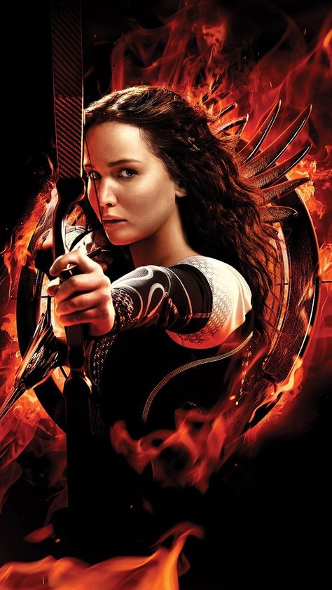 The Hunger Games Wallpaper, Katniss Outfit, Hunger Games Poster, Hunger Games Wallpaper, Games Wallpaper, Hunger Games Katniss, Wallpaper For Phone, Iconic Movie Posters, Best Gaming Wallpapers