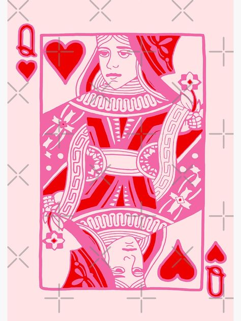 King Of Hearts Card, Hearts Playing Cards, Pink Posters, King Of Hearts, Collage Vintage, Picture Collage Wall, Preppy Wallpaper, Arte Inspo, Pink Wall