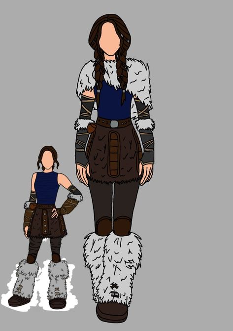 Female Viking Outfit Drawing, Httyd Inspired Outfits, Httyd Clothes Design, Httyd Oc Outfits, Httyd Oc Viking Female Outfits, Httyd Outfits Female, Httyd Clothes, Httyd Oc Viking Female, How To Train Your Dragon Oc