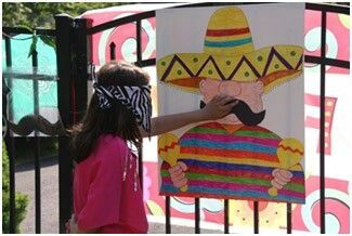 Cinco De Mayo Floats For School, Fiesta Fundraiser Ideas, Fiesta Class Party, Mexican Games Party, Mexican Games For Kids, Mexican Games, Fiesta Games, Mexico Party, Mexican Birthday Parties