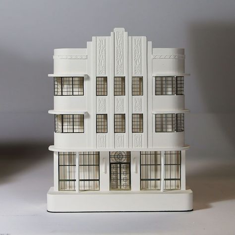 Art Deco Building Facade, Art Deco Beach House, Hotel Building Design, Art Deco Buildings Architecture, Art Deco Sketch, Art Deco Arquitectura, Art Deco Architecture House, Art Deco Mansion, Art Deco Architecture Miami